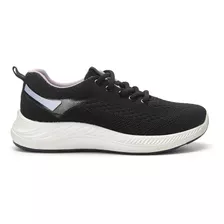 Zapatilla Deportiva Negra Y Lila Mujer Wake