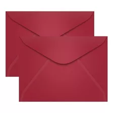 Envelopes Para Convites Vermelho Bôrdo Carta 114x162mm 100un
