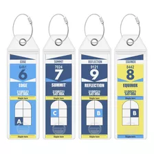Celebrity Luggage Tag Holders By [4 Pack] Se Adapta Tod...