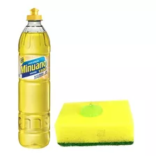 24 Detergente Minuano Amarelo 500ml Neutro (1cx)