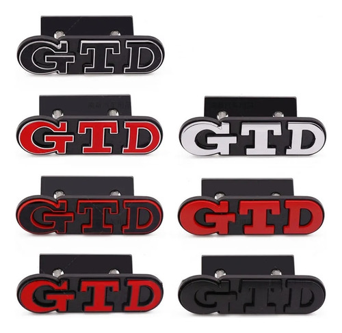 3d Metal Gtd Logo Sticker Para Compatible Con Vw Compatible Foto 3