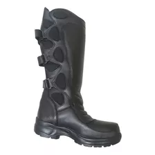 Botas Moto Supervisor 100% Cuero. Canilleras.punta Seguridad