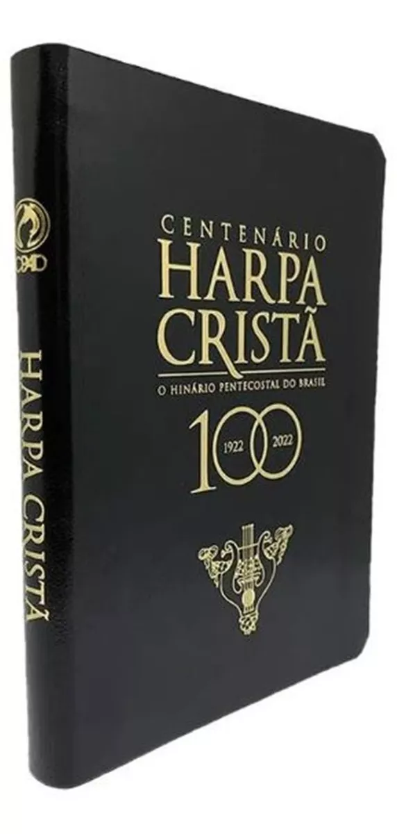 Harpa Cristã Edição Especial Centenário Luxo Preta - Cpad
