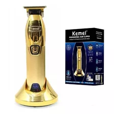 Maquina De Corte Dourado Profissional Kemei - I32s Sem Fio 