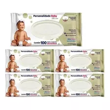 Lenço Umedecido Personalidade Baby Care 5 Pacotes C/100 Un