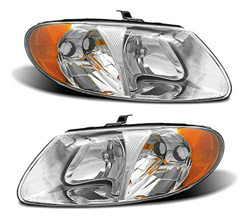 Foto de Conjunto De Faros Delanteros Para Dodge Caravan 01-07