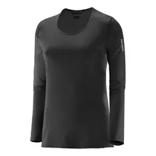 Remera Térmica Salomon Hybrid Ls Tee Hombre Negro