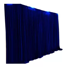 Malha Cortina Azul Marinho P/ Teatro Com 10 X 3,80 Mtos