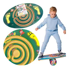 Prancha Equilibrista De Madeira Equilibrio Infantil Bolinhas