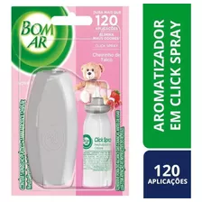 Bom Ar Aromatizador Click Spray Ch Talco 12ml Aparelho+refil