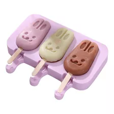 Molde Forma Silicone Coelho Chocolate Biscuit Sorvete Pascoa