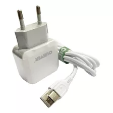 Cargador Clover Usb Qc 3.0 + Cable Tipo C 1.2m Blanco
