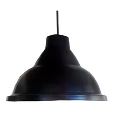 Colgante Campana Chapa 25 Cm 1 Luz Vintage Apto Led - E27