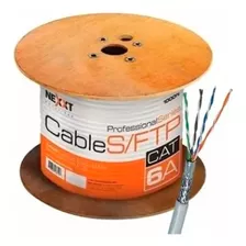 Rollo Cable S/ftp Nexxt Cat6a 305m 100%cu Lszh Blindado Gris