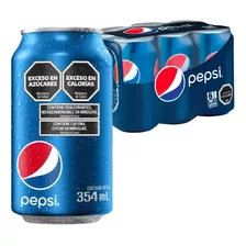Gaseosa Pepsi Lata Pack 6 X 354 Cc