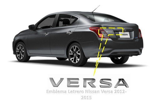 Emblema Letrero Nissan Versa 2012 - 2015 Generico Foto 2
