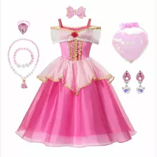 Disfraz Elegante Princesa Aurora Joyas Accesorios Y Cartera