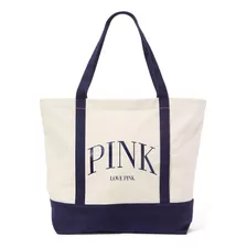 Canvas Tote Cartera Pink Victoria's Secret 