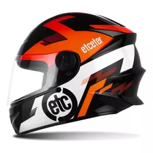 Capacete Moto Fechado Infantil Etceter Kids Tamanho 54