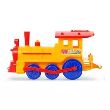 Tren Con Vagon De Pasajeros Locomotora Arrastre Gigante 85cm