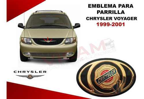Emblema Para Parrilla Chrysler Voyager  1999-2001 Foto 2