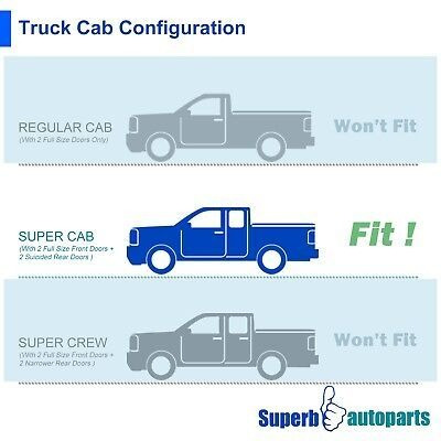 Fits 2009-2014 Ford F150 Super Cab 3  S/s Side Step Bars Spa Foto 2