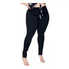Calça Jeans Feminina Plus Size C/ Lycra Tamanho Grande