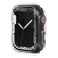 Capa Case Bumper De Vidro Para Apple Watch 38 40 41 42 44 45 Tamanho E Cor 40mm Transparente