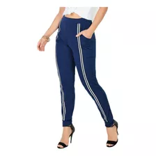 Calça Jogger Feminina Com Bolso Cós Elastico Sku:cj10