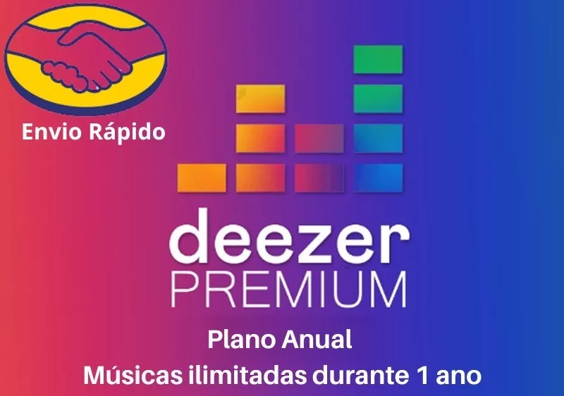 Músicas Ilimitadas! Deezer Premium Plano Anual