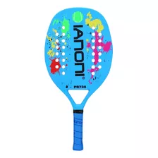 Raquete De Beach Tennis Profissional Ianoni 100% Carbono Cor Azul