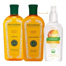  Kit Shampoo Condicionador Camomila Sun In Clareador Natural