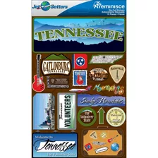 Reminisce Jet Setters 2 Adhesivo Tridimensional, Tennessee