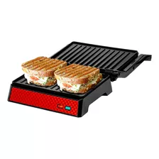 Ovente Parrilla Eléctrica Para Interior Panini Press Y Sandw