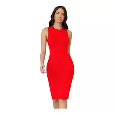 Vestido Tina Lapiz Sn Manga Ajustado Tirante Playa Curvy