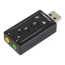 Placa Sonido Usb Audio Externa 7.1 Pc Tarjeta Sonido Con Mic