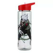 Naruto Kakashi Kanji - Botella De Agua De Pared Única De 2.