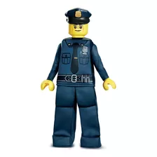 Disfraz De Policía Lego Talla Large (10-12) Para Niño,