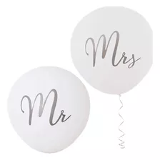 Globos Gigantes De Novios Decoración Matrimonios Mr Y Mrs