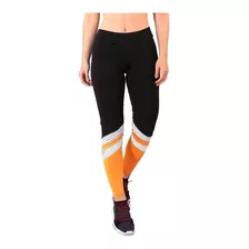 Calça Legging Preto Com Listras Branco E Detalhe Ama