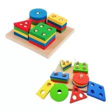 Brinquedo Educativo Formas Geométricas Jogo Pedagógico 