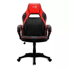 Cadeira De Escritório Aerocool Ac40c Air Gamer Ergonômica Preta E Vermelha Com Estofado De Fibra De Carbono E Poliuretano