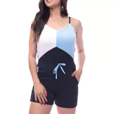 Conjunto Feminino Blusinha Regata E Shorts Primavera Verão