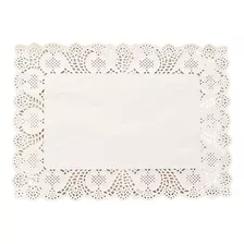 Doilies Rendado Souplast Retangular Branco 25x35 60 Un