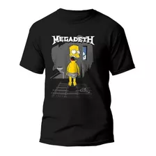 Playera Rockera Megadeth Bart