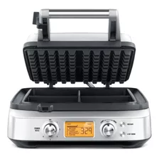 Breville Bwm640xl Smart Waflera De 4 Rebanadas, Plateado