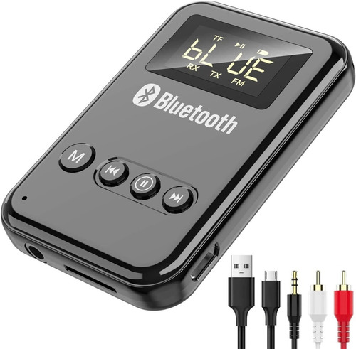Transmisor/receptor Bluetooth 5.0 Lcd Para Pc, Tv, Bocina