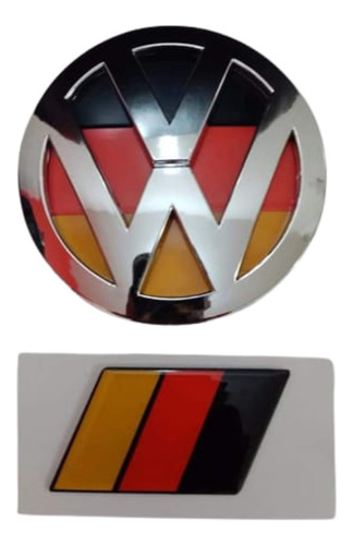Emblema Volkswagen Jetta Fondo Bandera Alemana Y Bandera  Foto 5