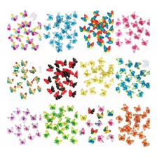 20 Mini Mariposas Multicolores Figura Adorno Decoración 