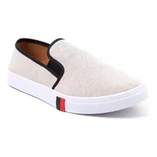 Tênis Masculino Iate Slip On Calce Fácil Sapato Sem Meia